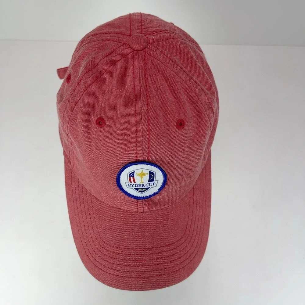 RYDER CUP 2015 Ball Cap Imperial Red Strap Back Small Fit Cotton PGA Golf‎ Hat